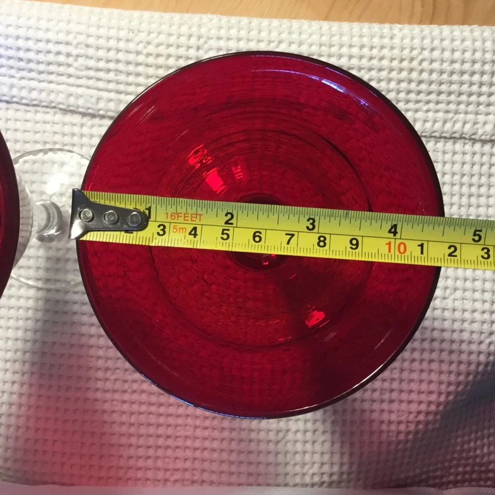 Artland Statue Ruby Wine Glasses - Set of (2)
